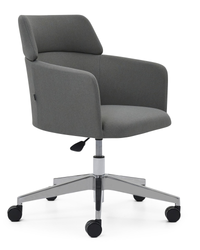 Chaise de travail au design dynamique et pieds mobiles - May