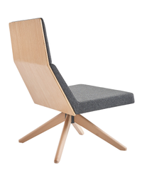 Fauteuil avec choix de piètement (bois ou métal) - Nord
