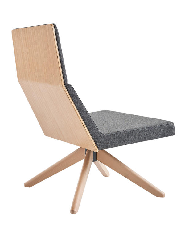 Fauteuil avec choix de piètement (bois ou métal) - Nord