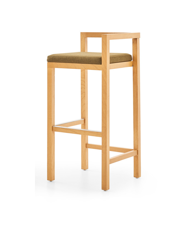 Chaise haute en bois avec choix de dossier (droit ou enveloppant) - Ika