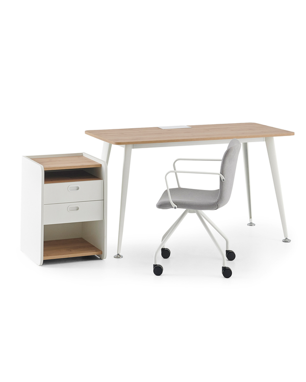 Bureau 4 pieds sans rangement intégré - Mio