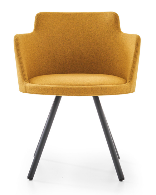 Chaise avec choix de piètement (bois ou métal) - Sar