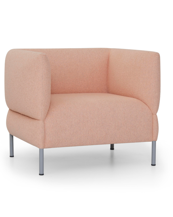 Fauteuil design sculptural avec soutien lombaire ergonomique - Chocolate