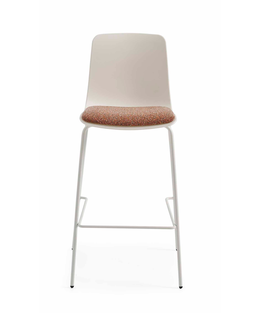Chaise haute empilable avec ou sans coussin - Tim Bar