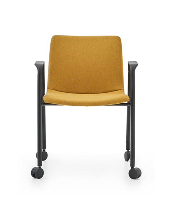 Chaise d'accueil à roulettes avec accoudoirs - Best