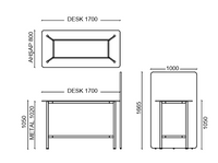 Table de réunion haute et modulable, piètement réglable - Loft