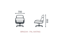 Fauteuil avec choix de piètement (aluminium ou tubulaire) - Pal Lounge Pal Waiting