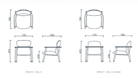 Fauteuil scandinave en bois massif - Well's