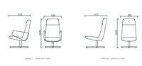 Fauteuil avec ou sans accoudoirs enveloppants - Sarm
