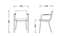 Chaise de conférence 4 pieds - Best