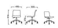 Chaise de travail sans accoudoirs - Best Armless