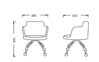 Chaise de travail sur roulettes - Sar
