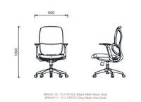 Fauteuil de bureau sans têtière - Fly