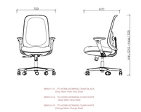 Fauteuil de bureau sans têtière - To Work