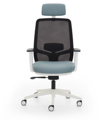 Chaise ergonomique confortable avec têtière en option - Tami
