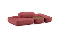 Poufs modulaires carrés, rectangulaires et organiques - Pebl