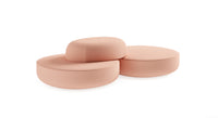 Poufs modulaires ronds et avec tablette - Pebl