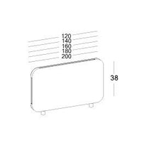 Dimensions cloison acoustique de bureau Flekssit