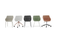 Chaise fixe avec choix de piètement (5 coloris) - Birdy