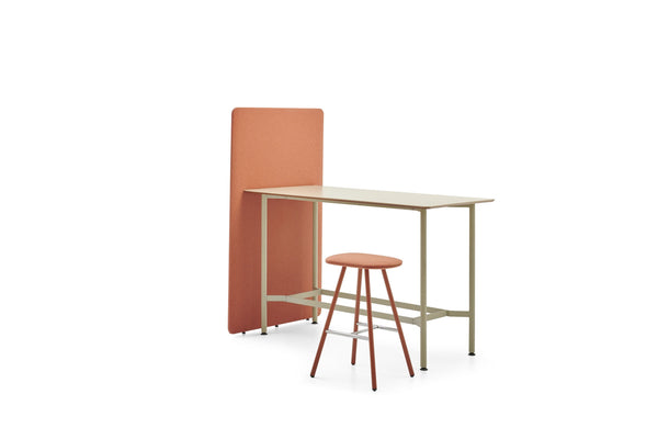 Table de réunion haute et modulable, piètement réglable - Loft