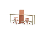 Table de réunion haute et modulable, piètement réglable - Loft
